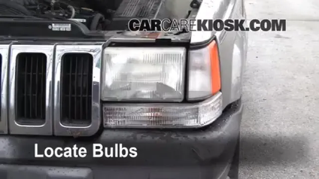 1998 Jeep Grand Cherokee TSi 4.0L 6 Cyl. Luces Luz de giro delantera (reemplazar foco)